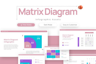 Matrix Diagram Assets PowerPoint Template